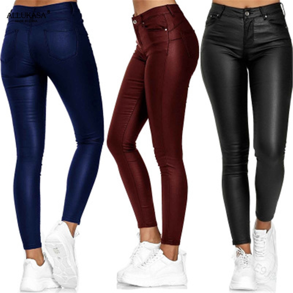 Dina – Pantaloni in pelle stretch 4