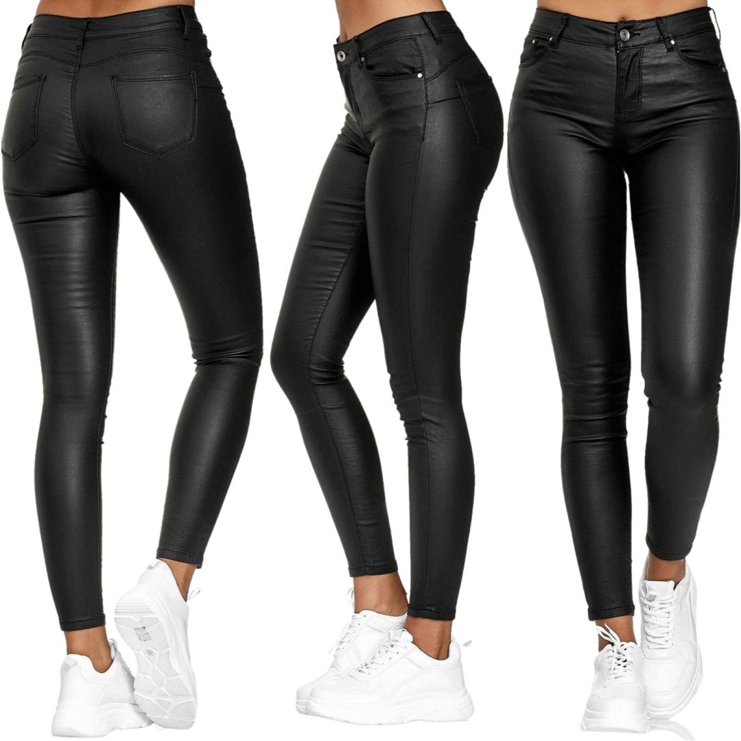 Dina – Pantaloni in pelle stretch 5