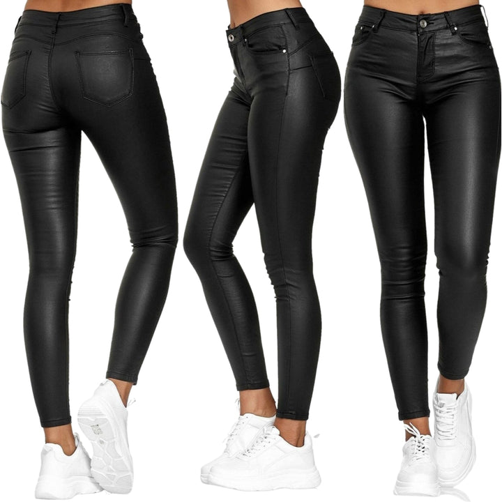Dina – Pantaloni in pelle stretch 5