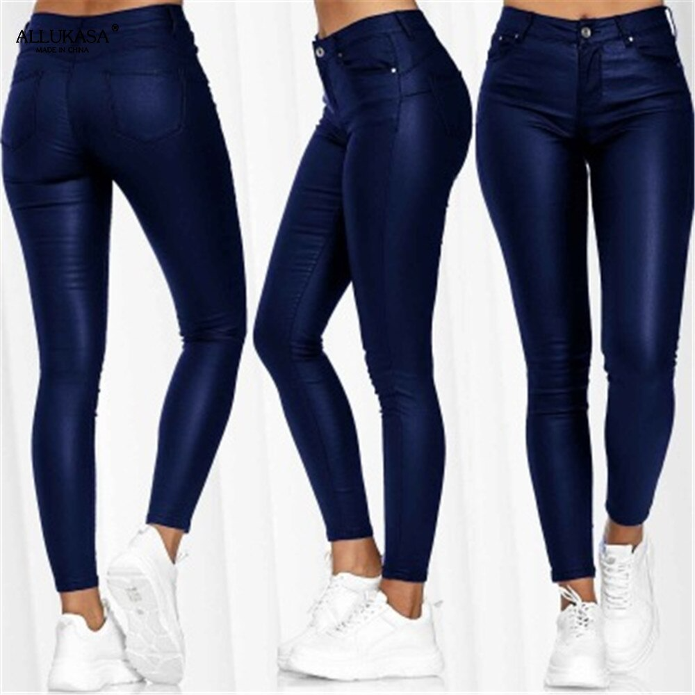 Dina – Pantaloni in pelle stretch 6