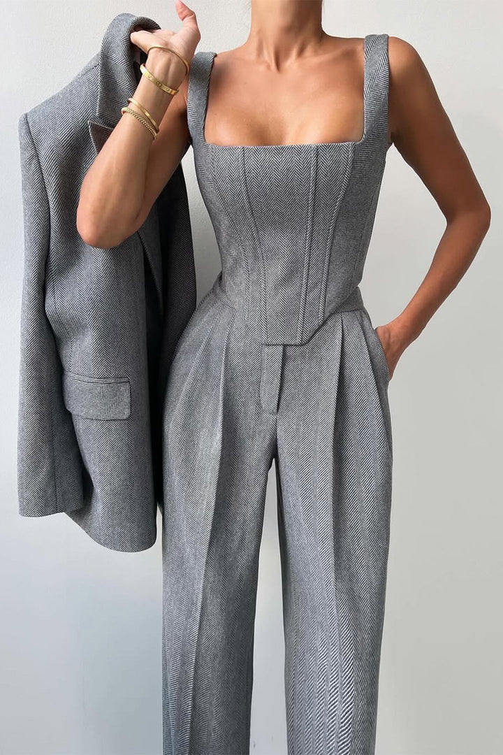 Dolce – Completo a Tre Pezzi con Blazer Doppiopetto 4