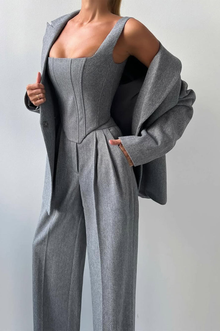 Dolce – Completo a Tre Pezzi con Blazer Doppiopetto 6