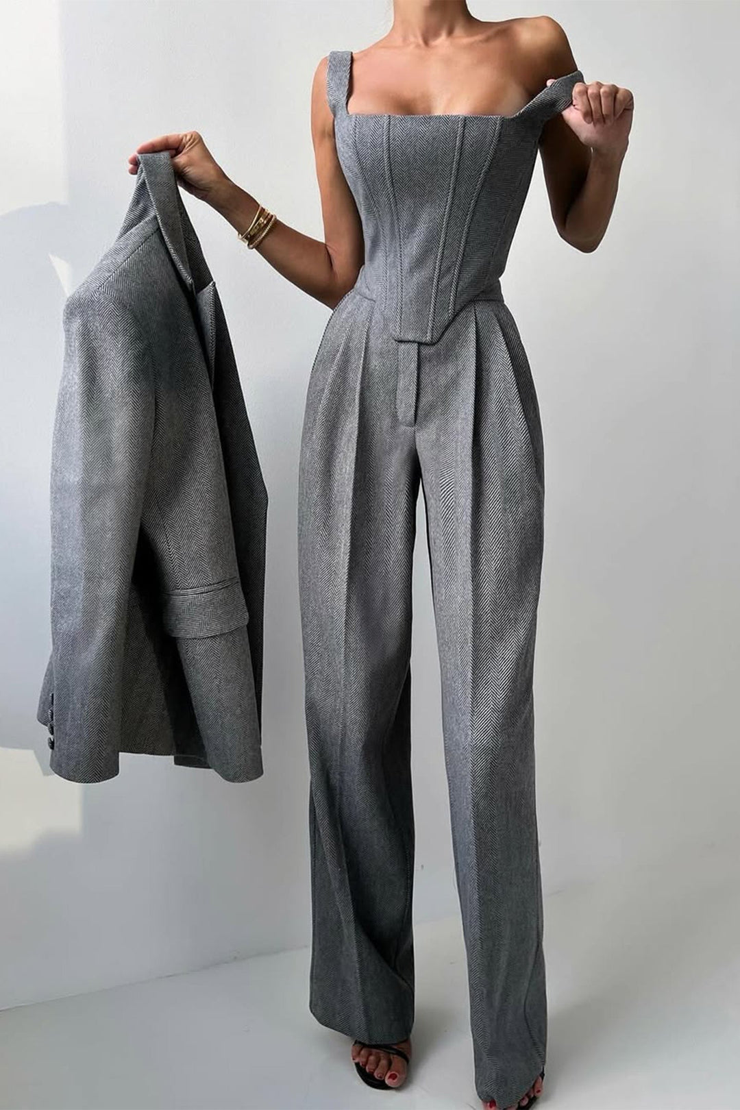 Dolce – Completo a Tre Pezzi con Blazer Doppiopetto 8