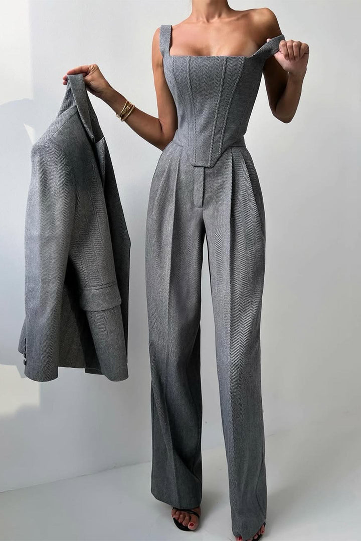 Dolce – Completo a Tre Pezzi con Blazer Doppiopetto 8