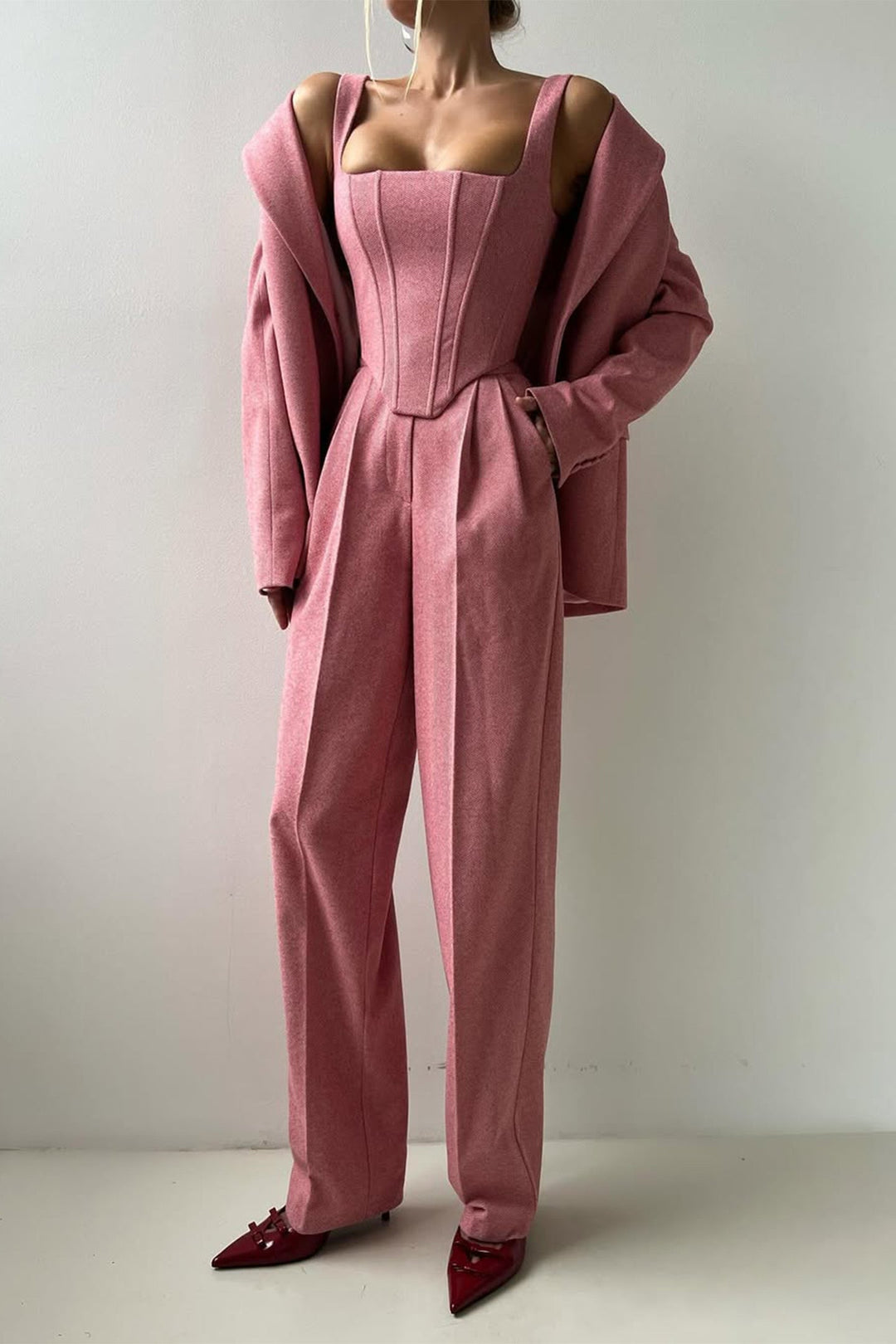 Dolce – Completo a Tre Pezzi con Blazer Doppiopetto 9