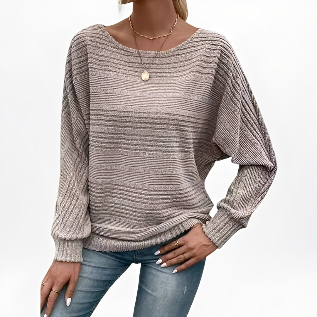 Eleanore - Maglione a righe casual e ampio per donne 2