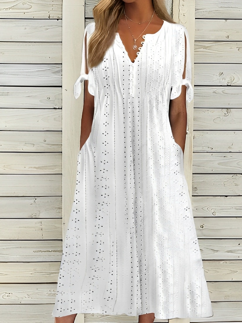 Elena - Abito midi boho con dettagli cut-out 0