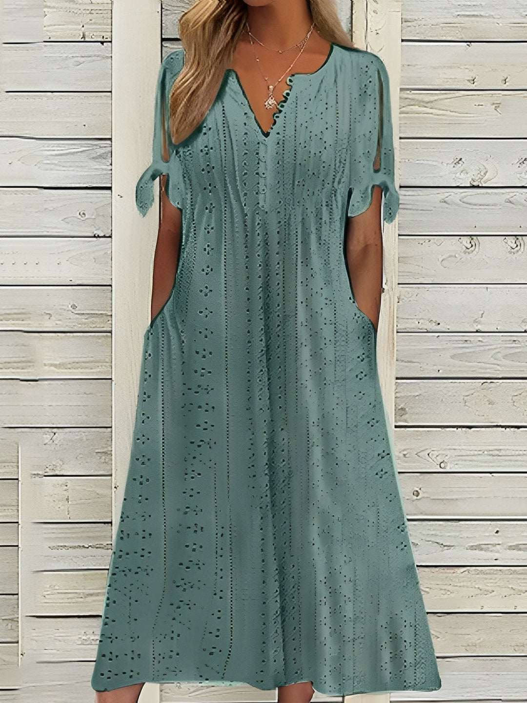Elena - Abito midi boho con dettagli cut-out 2