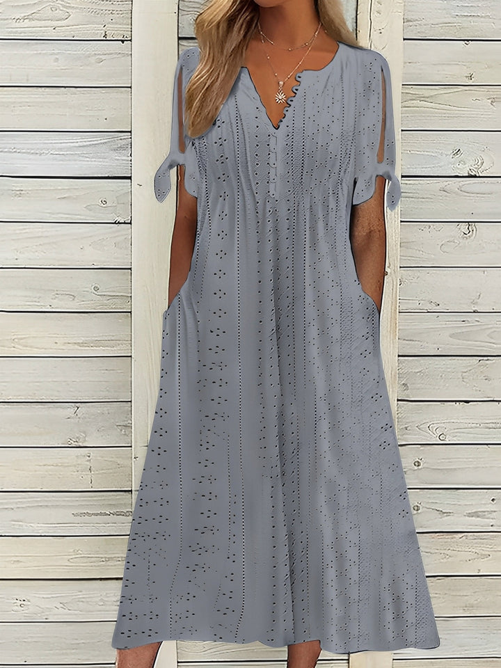 Elena - Abito midi boho con dettagli cut-out 3