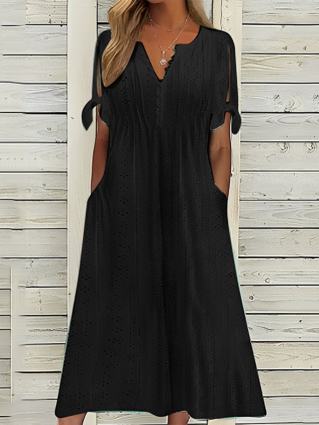 Elena - Abito midi boho con dettagli cut-out 4