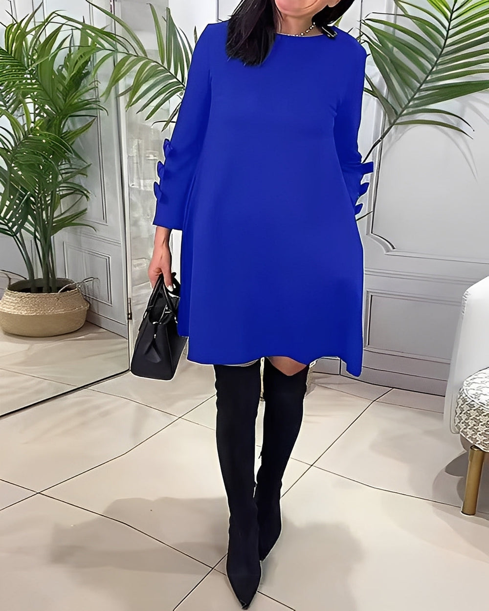 Elenora - Abito elegante con maniche lunghe per donne 1