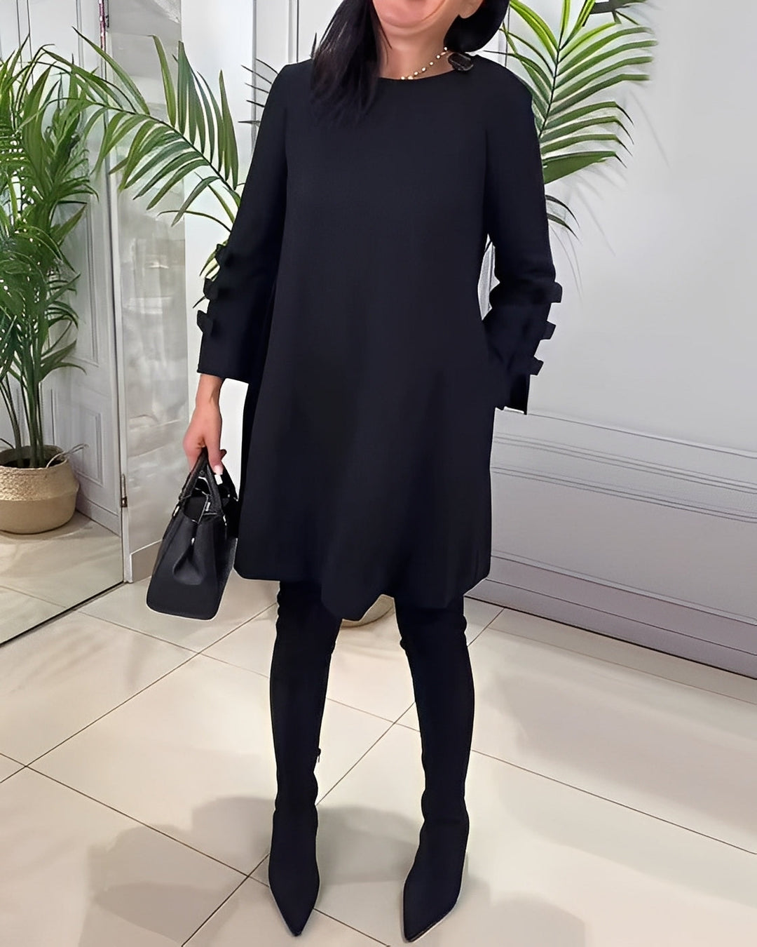 Elenora - Abito elegante con maniche lunghe per donne 3