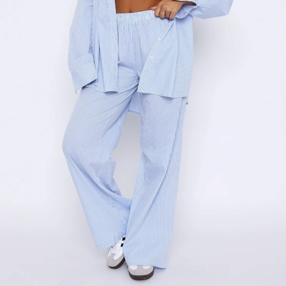 Elis – Pantaloni Donna Gamba Larga a Vita Alta 3