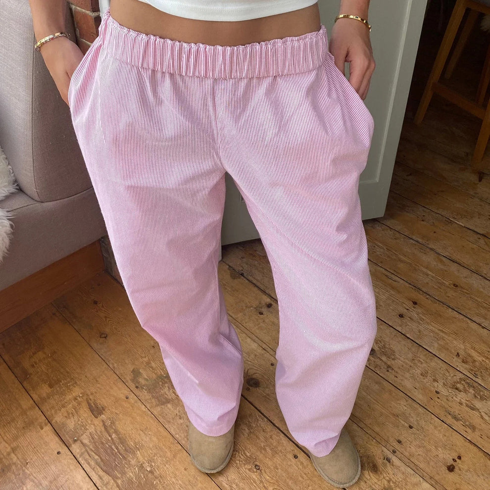 Elis – Pantaloni Donna Gamba Larga a Vita Alta 4