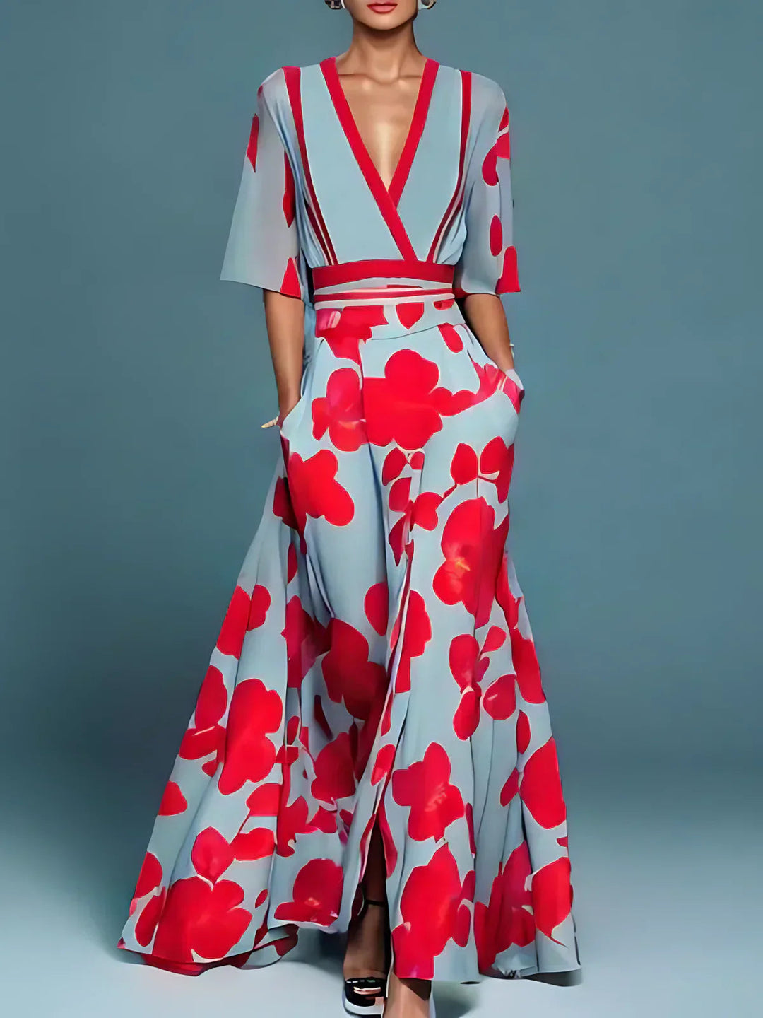 Elisa | Abito Elegante Floreale 0