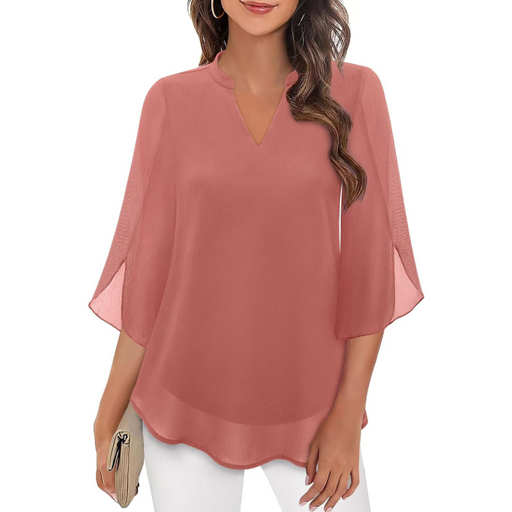 Ella - Blusa comoda con maniche aperte 2