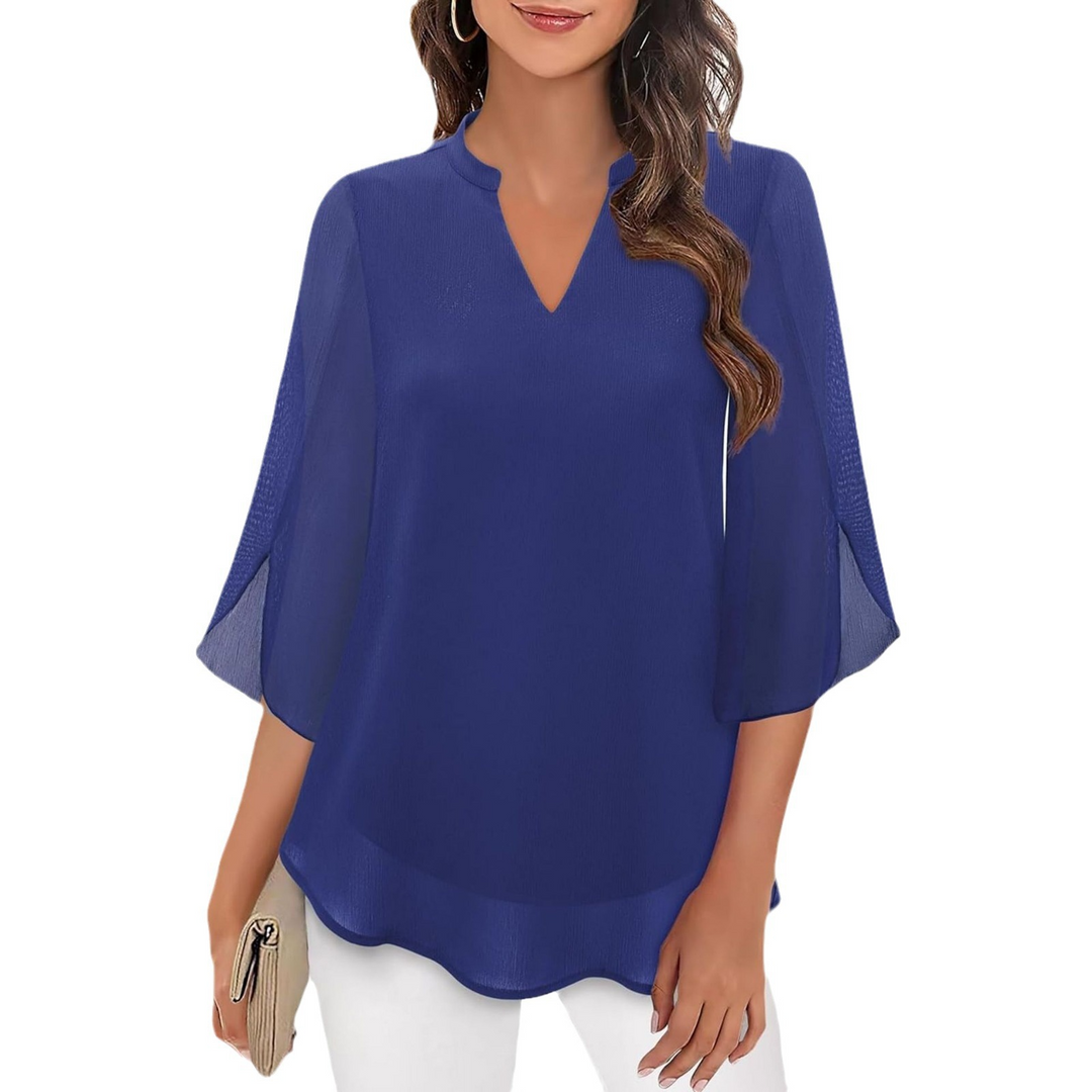 Ella - Blusa comoda con maniche aperte 3