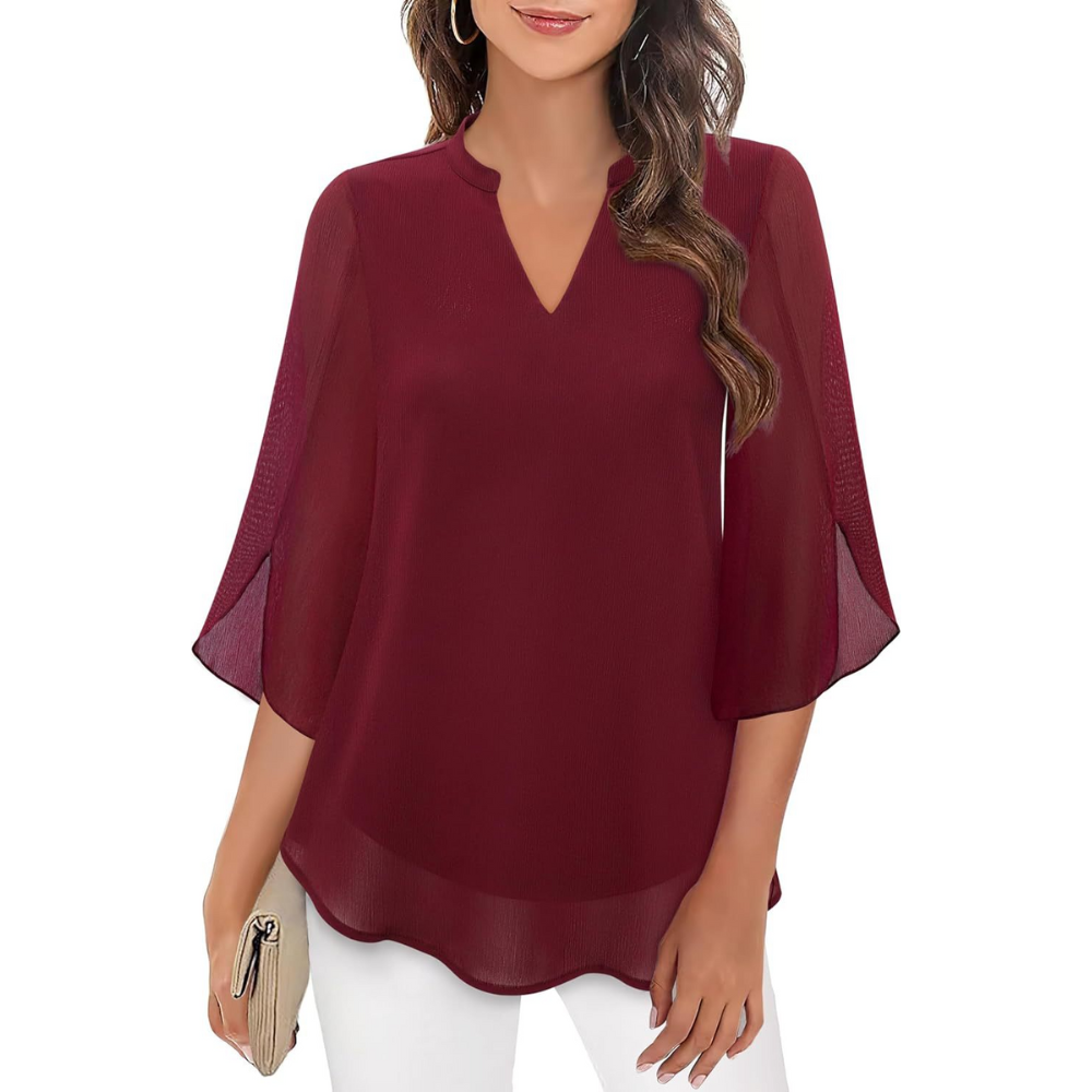 Ella - Blusa comoda con maniche aperte 4