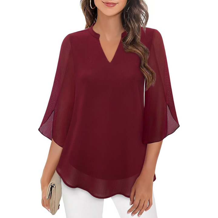 Ella - Blusa comoda con maniche aperte 4