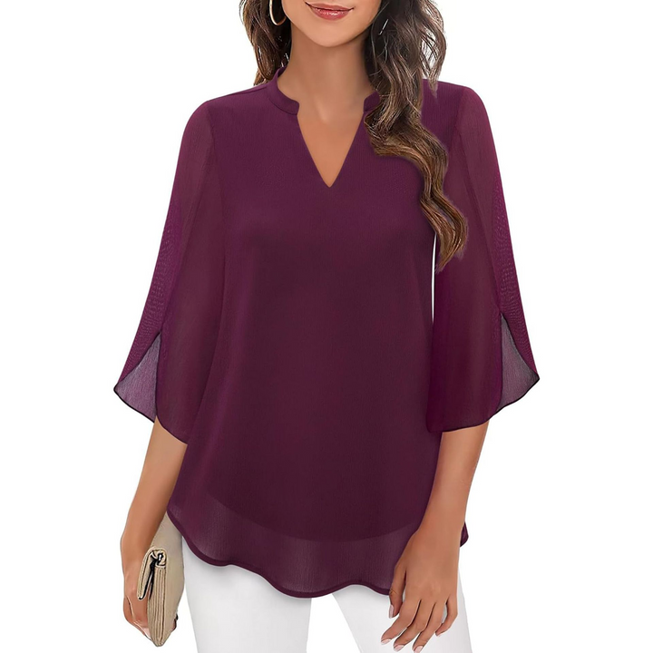 Ella - Blusa comoda con maniche aperte 5