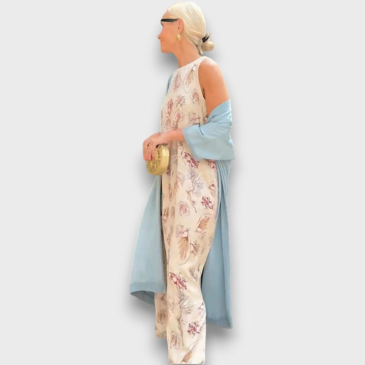 Elveria | Abito maxi con cardigan 2