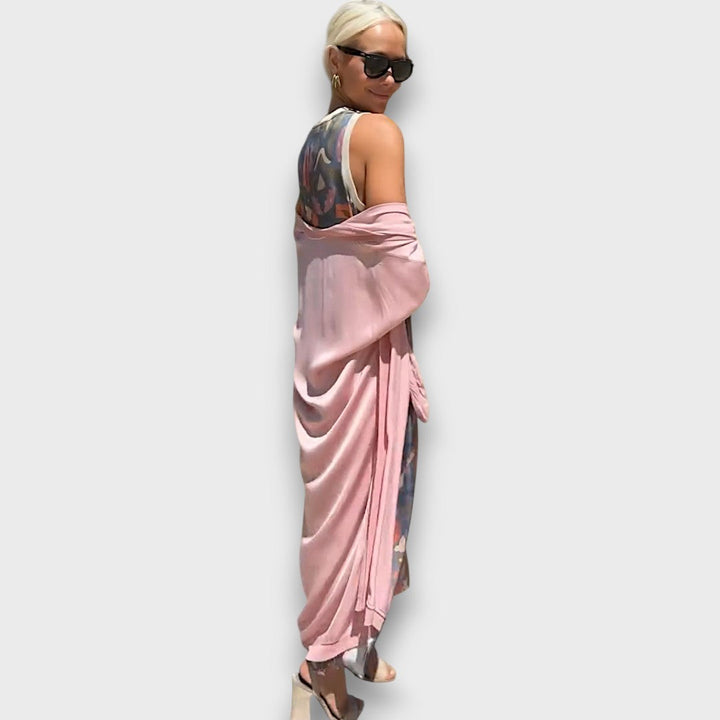 Elveria | Abito maxi con cardigan 5