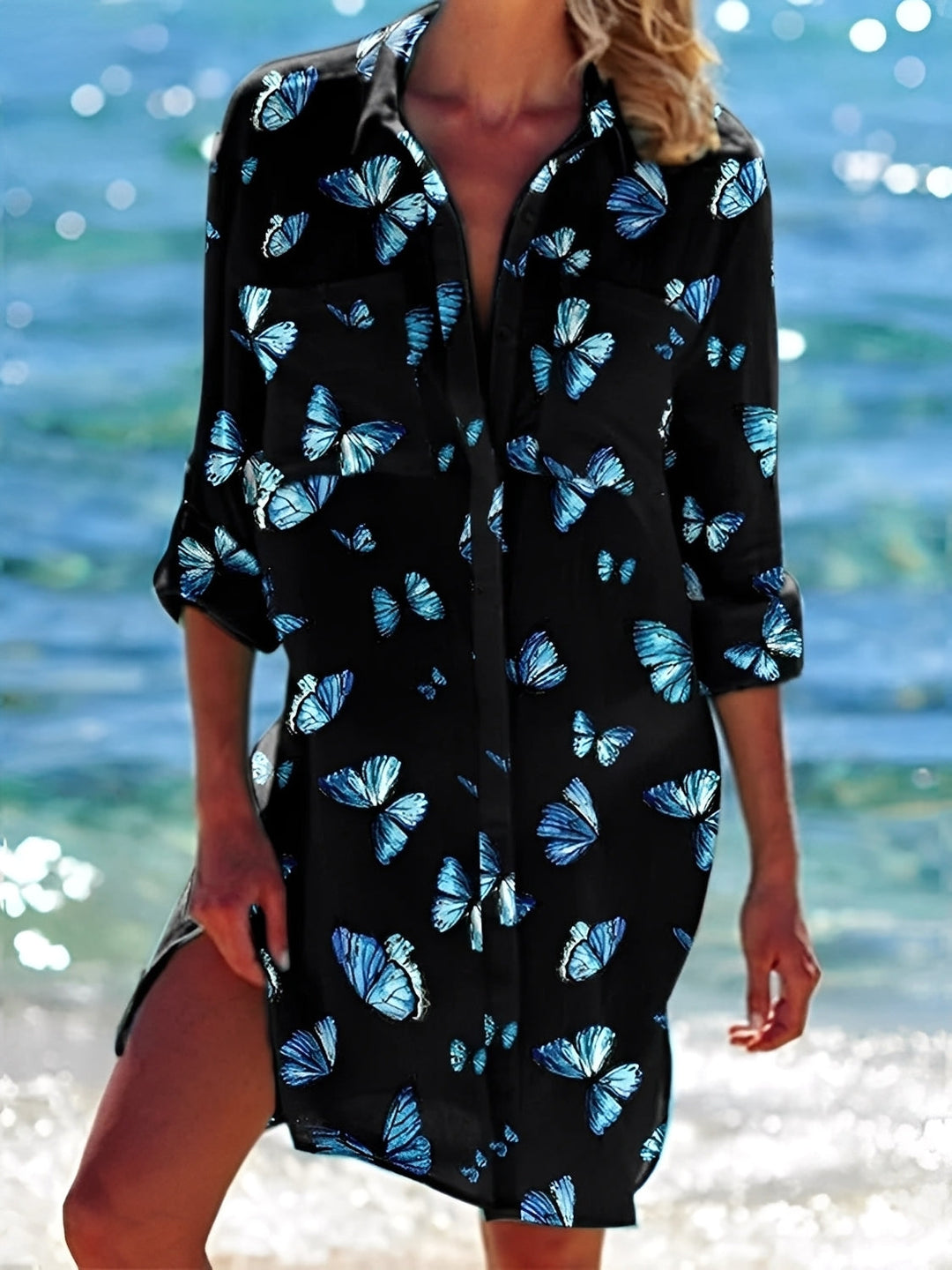 Emely - Abito camicia casual a taglio morbido per donne 3