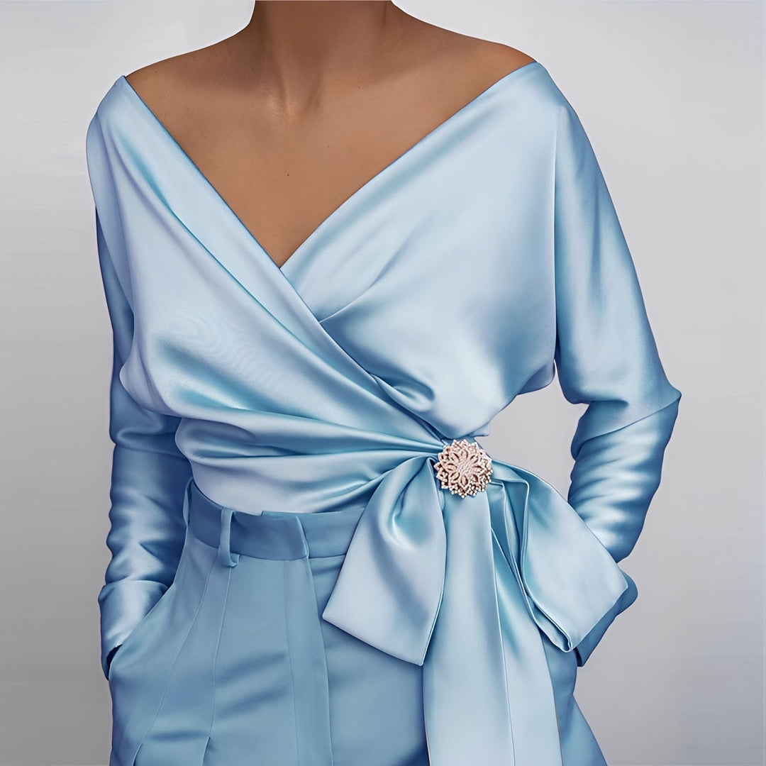 Evalyn - Elegante camicetta di seta per donne 2