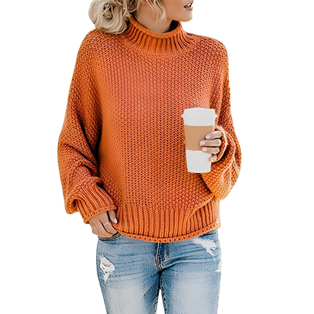 Evalyn - Maglione casual a collo alto per donne 2