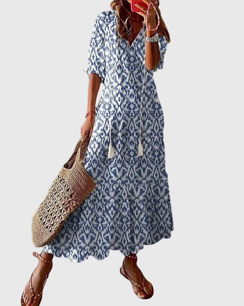 Fallon | Abito lungo estivo in stile boho vintage 0