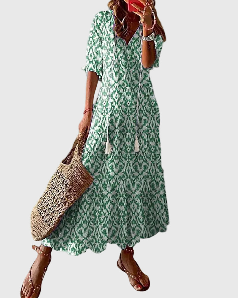Fallon | Abito lungo estivo in stile boho vintage 1