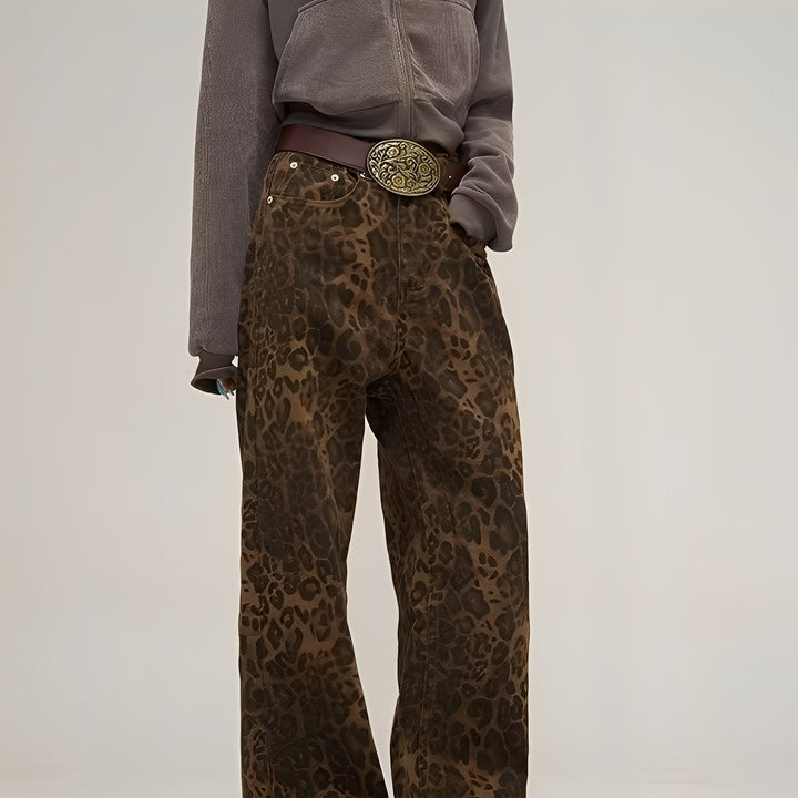 Felecia - Jeans baggy stampate eleganti per donne 2