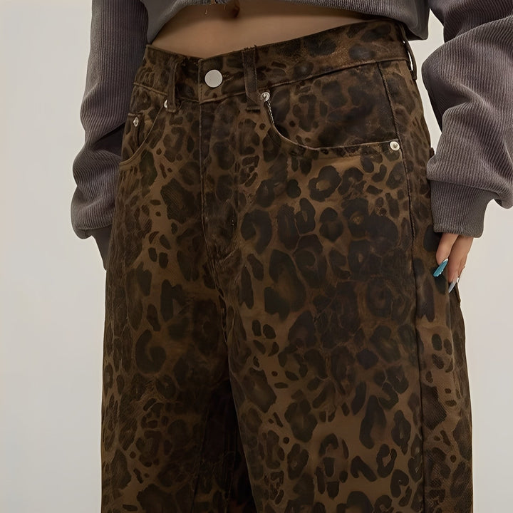 Felecia - Jeans baggy stampate eleganti per donne 3