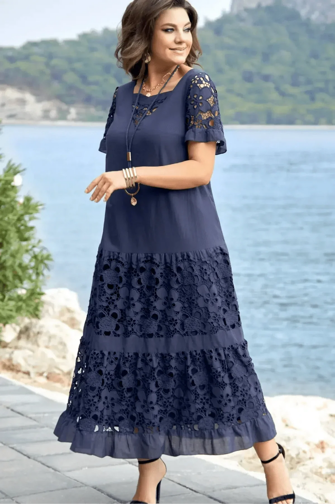 Florence - Abito Elegante A Pieghe 0