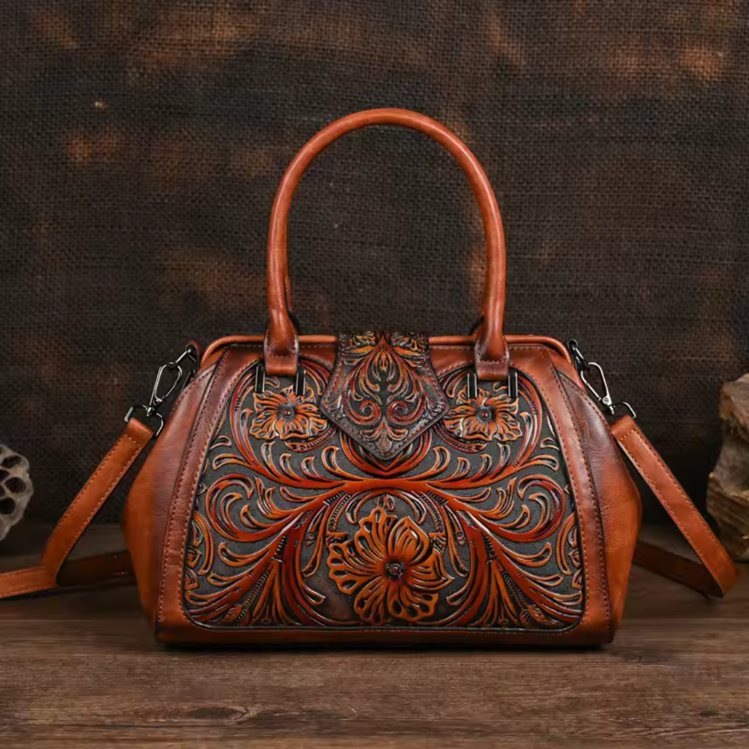 Florina | borsa a mano elegante con motivo floreale 0