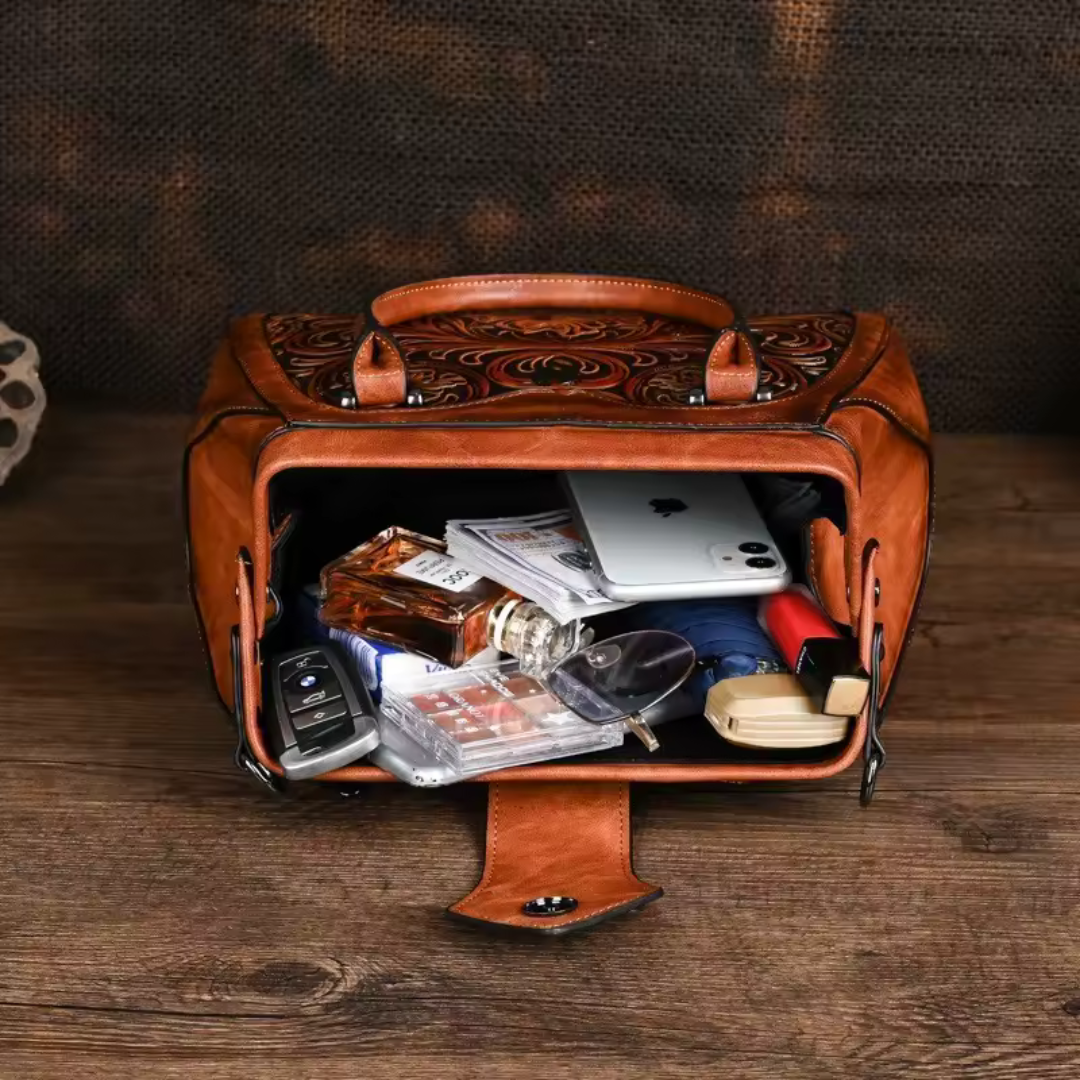Florina | borsa a mano elegante con motivo floreale 3