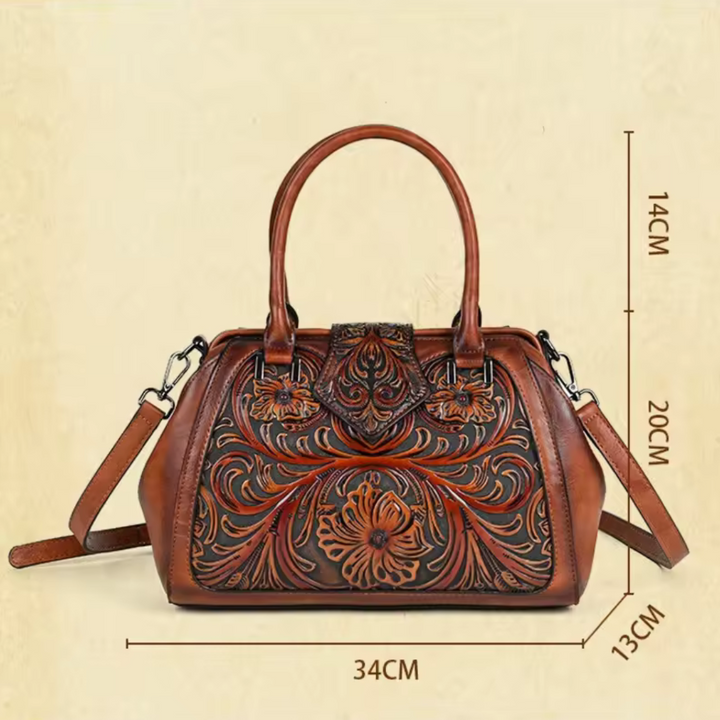 Florina | borsa a mano elegante con motivo floreale 4