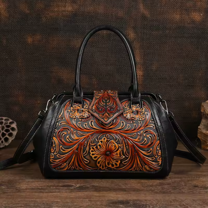 Florina | borsa a mano elegante con motivo floreale 6