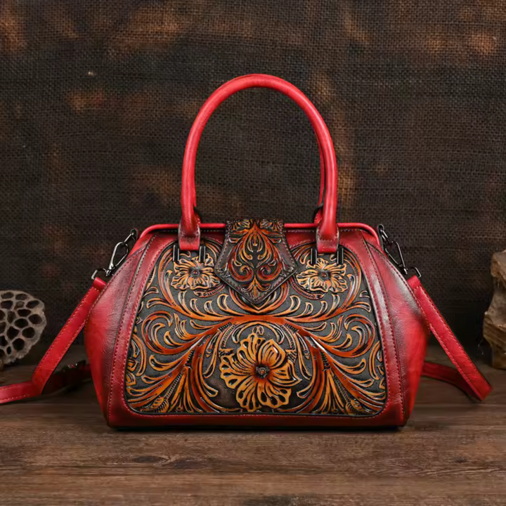 Florina | borsa a mano elegante con motivo floreale 7