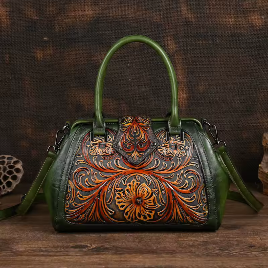 Florina | borsa a mano elegante con motivo floreale 9