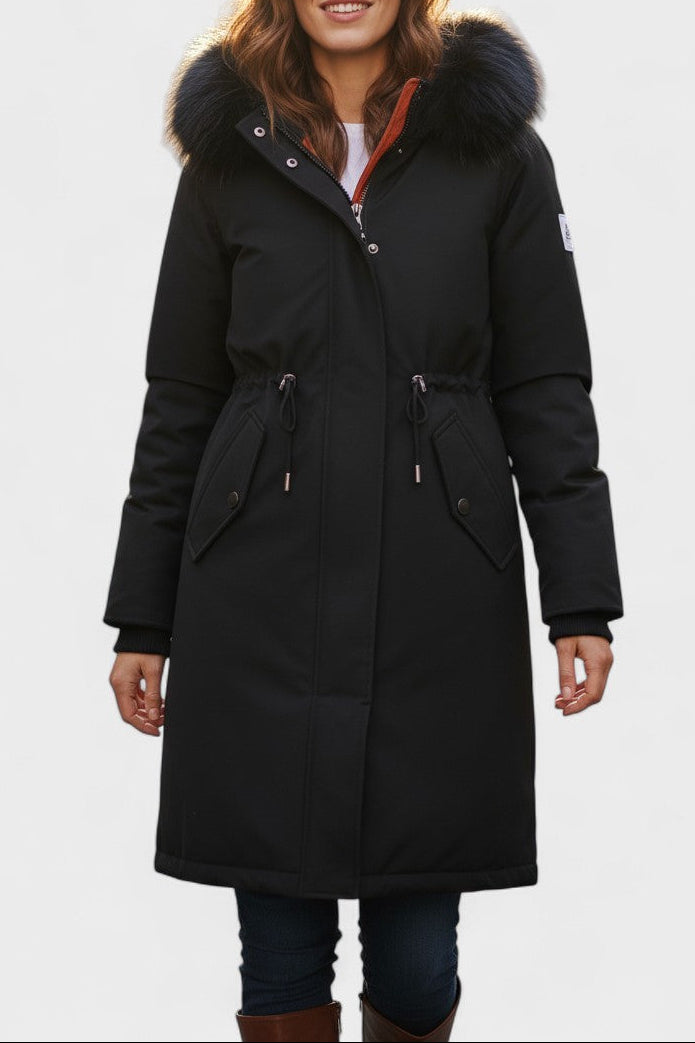 Giada | Cappotto Lungo con Cappuccio e Dettagli Chic 1