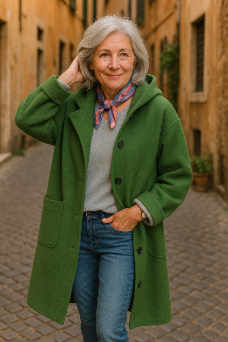 Giada | Cappotto in lana con stile moderno 0