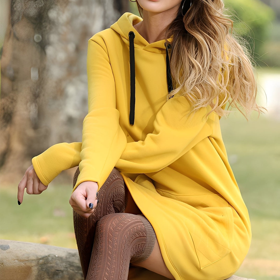 Glenna - Abito con cappuccio a maniche lunghe per donne 1