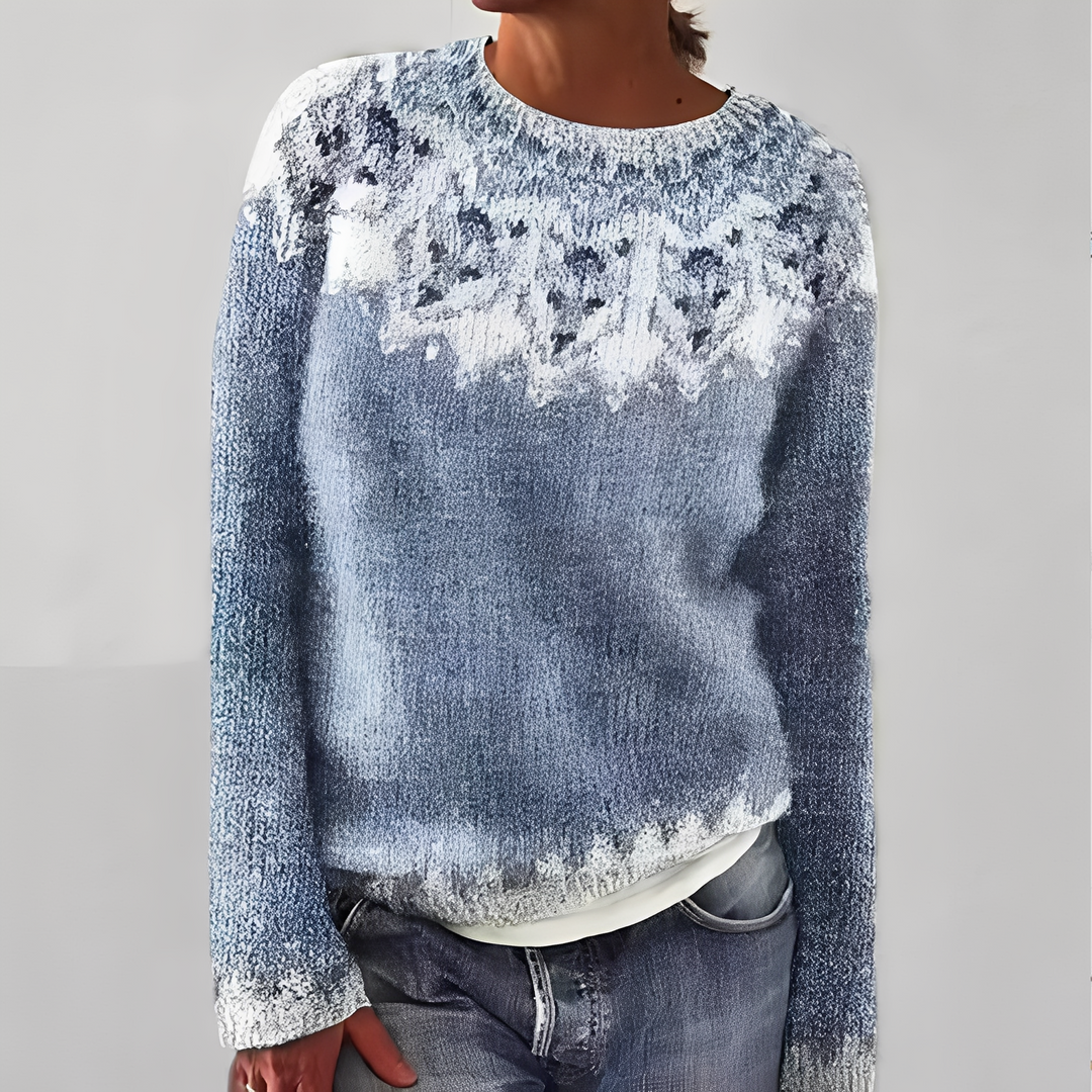 Heather - Classico Maglione a Maglia con Motivo per Donne 3