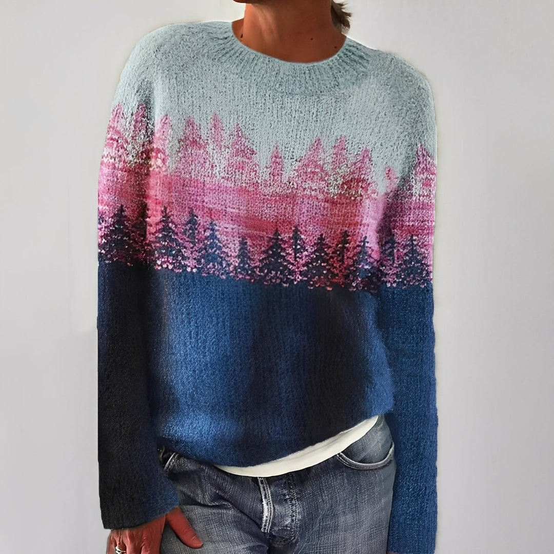 Heather - Classico Maglione a Maglia con Motivo per Donne 5