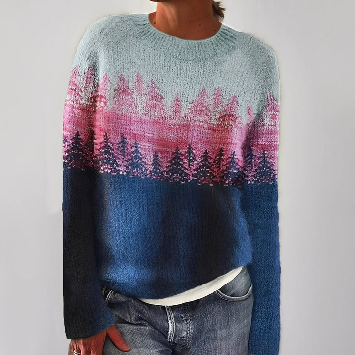 Heather - Classico Maglione a Maglia con Motivo per Donne 5