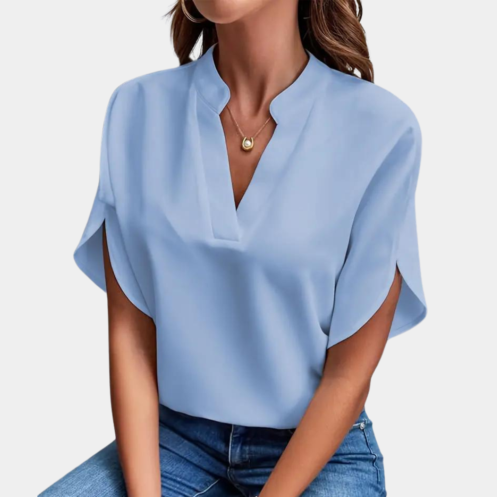 Idril - Elegante Camicetta da Donna con Manica Corta 0