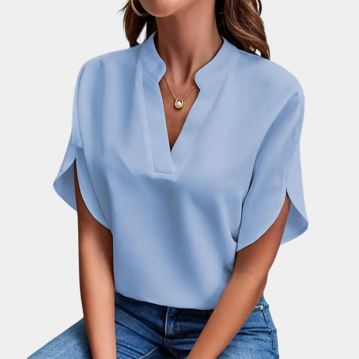 Idril - Elegante Camicetta da Donna con Manica Corta 0
