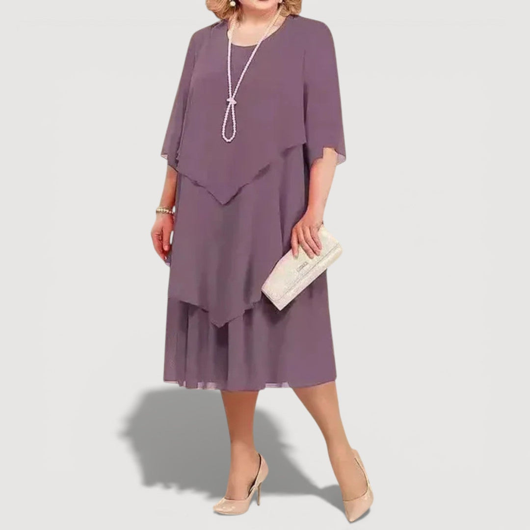 JENIFER – Abito Midi Elegante a Strati 3