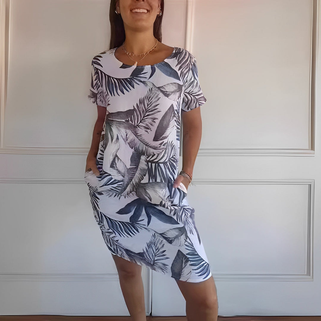 Jocelyn - Abito casual ampio con stampa per donne 6